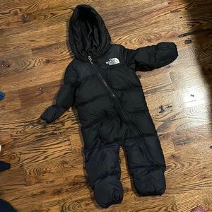 The North Face puffy baby bunting